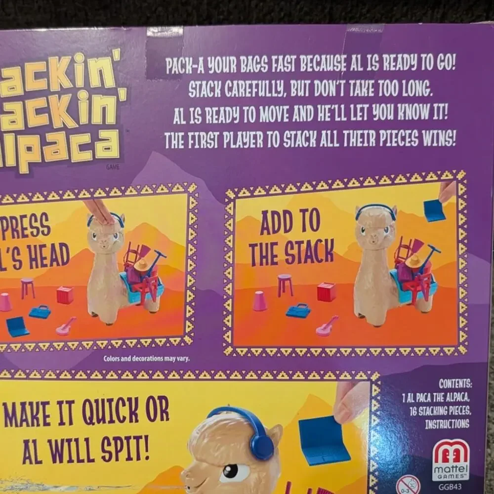 Mattel Games Hackin’ Packin’ Alpaca – NEW & Sealed